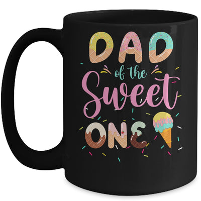 Dad Of The Sweet One Ice Cream 1st First Birthday Family Mug | siriusteestore