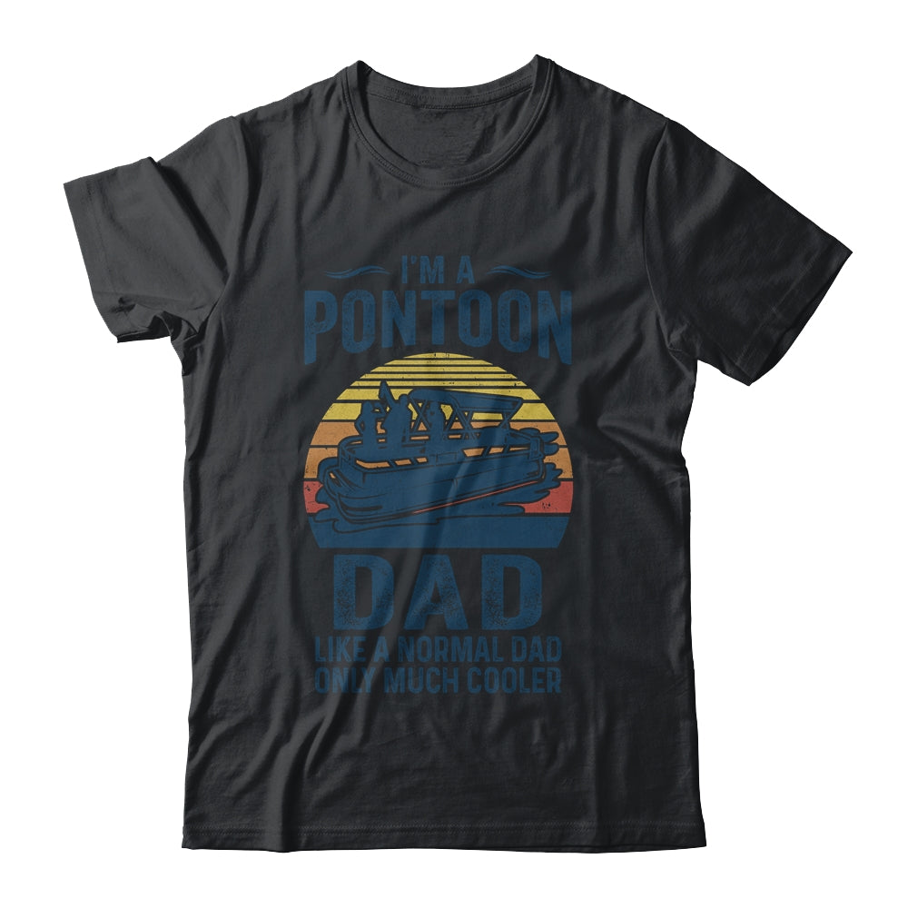 Dad Pontoon Captain Funny Boating Boat Lake Fathers Day