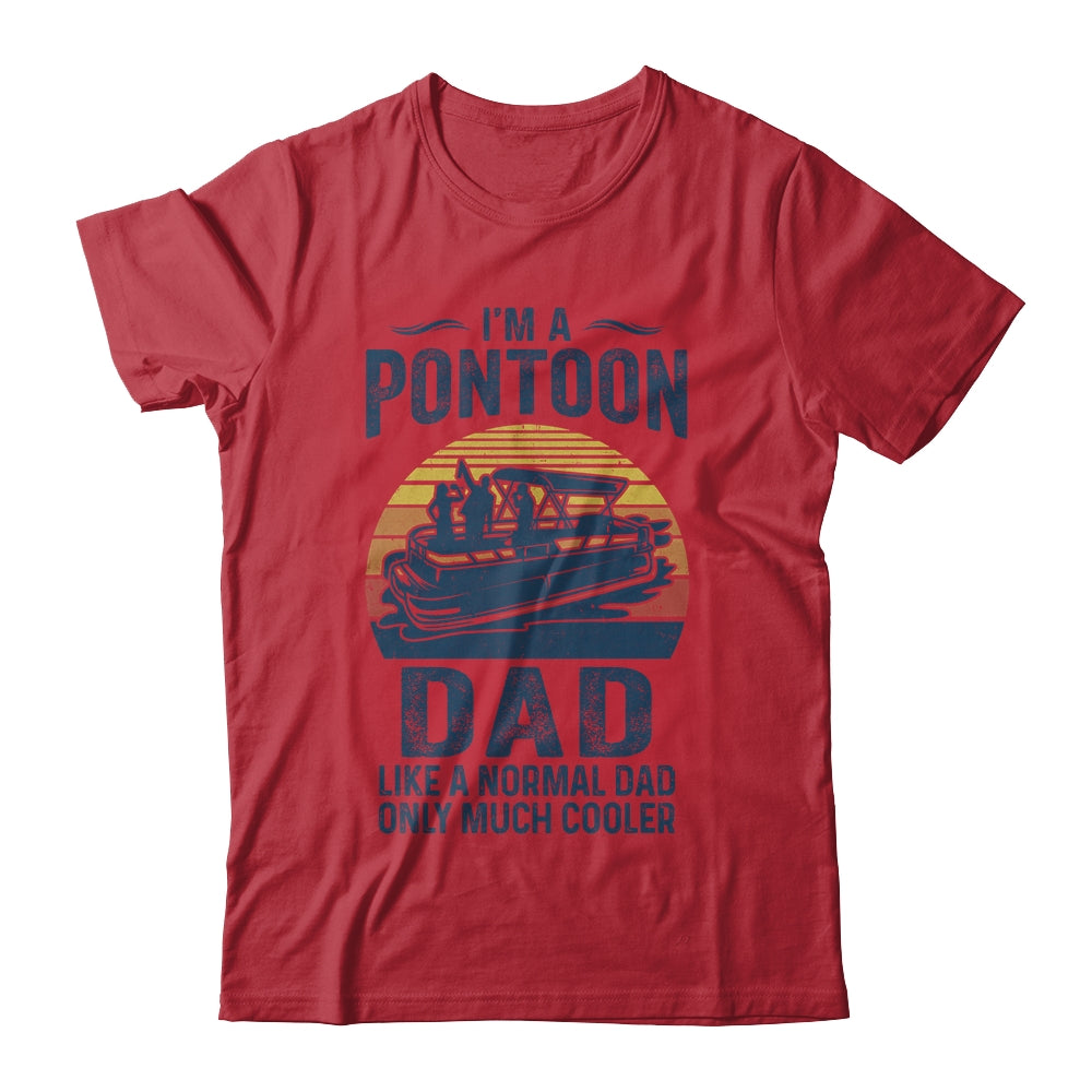 Dad Pontoon Captain Funny Boating Boat Lake Fathers Day