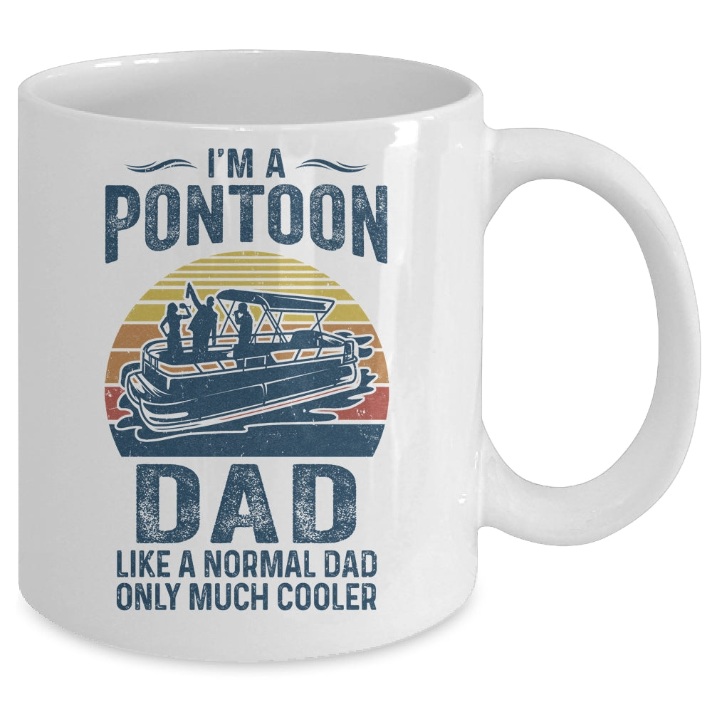 Dad Pontoon Captain Funny Boating Boat Lake Fathers Day Mug | siriusteestore