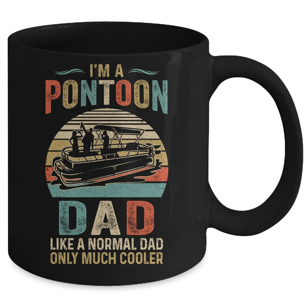 Dad Pontoon Captain Funny Lake Boat Boating Lake Fathers Day Mug | siriusteestore