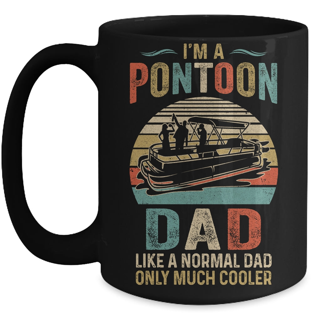 Dad Pontoon Captain Funny Lake Boat Boating Lake Fathers Day Mug | siriusteestore
