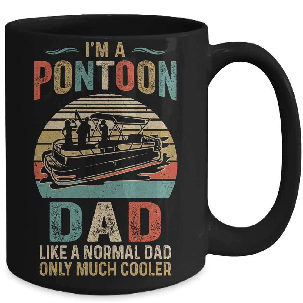 Dad Pontoon Captain Funny Lake Boat Boating Lake Fathers Day Mug | siriusteestore