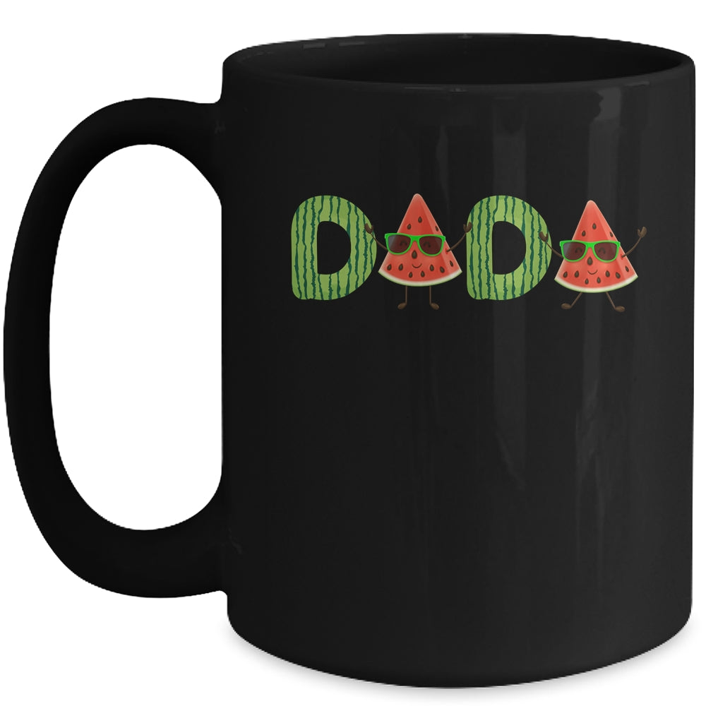 Dada Watermelon Funny Summer Fruit Dad Father's Day Mug | siriusteestore