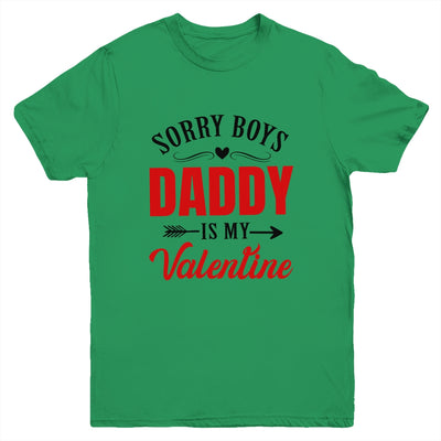 Daddy Is My Valentine Dad Love Heart Girl Funny Youth Shirt | siriusteestore