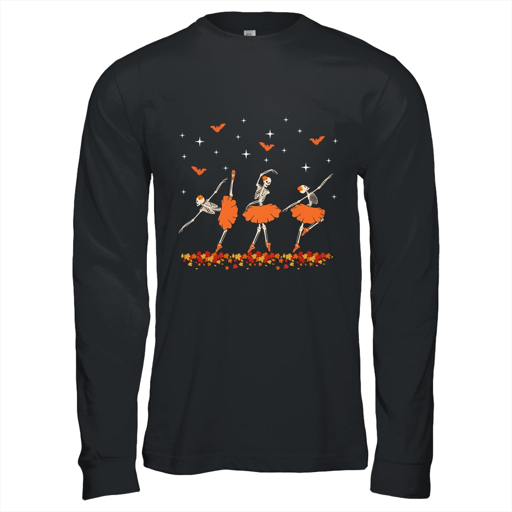 Dancing Skeleton Ballerina Ballet Dance Halloween Women Girl Shirt & Hoodie | siriusteestore