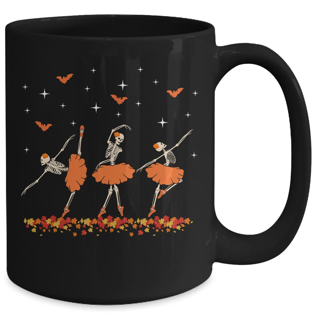 Dancing Skeleton Ballerina Ballet Dance Halloween Women Girl Mug | siriusteestore