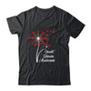 Dandelion Go Red Ribbon Heart Disease Awareness Month Shirt & Hoodie | siriusteestore