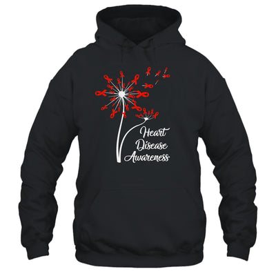 Dandelion Go Red Ribbon Heart Disease Awareness Month Shirt & Hoodie | siriusteestore