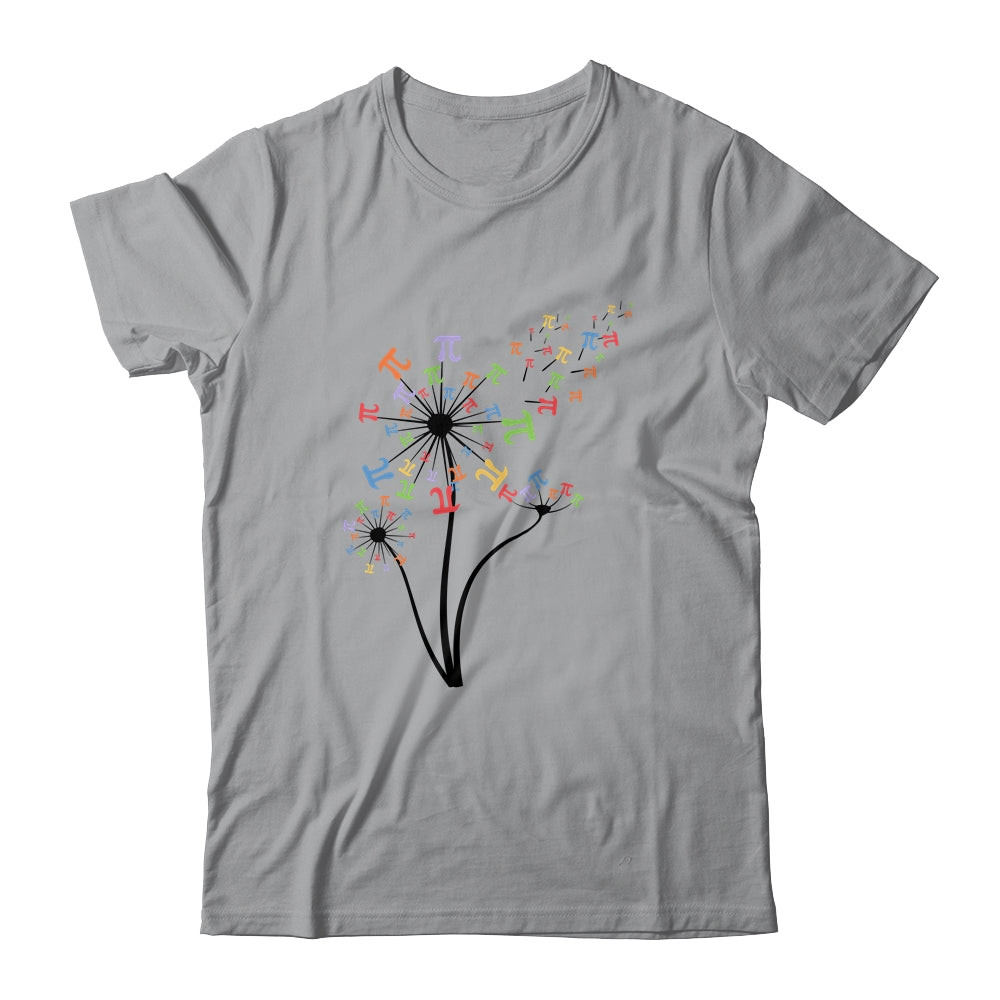 Dandelion Pi Day Flower Floral Pi Day Tree Lover Shirt & Tank Top | siriusteestore