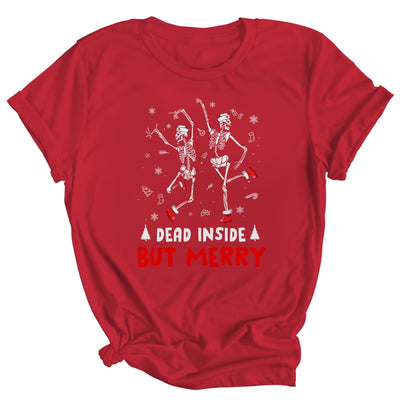 Dead Inside But Merry Funny Dancing Skeleton Christmas Nurse Shirt & Sweatshirt | siriusteestore