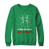 Dead Inside But Merry Funny Dancing Skeleton Christmas Nurse Shirt & Sweatshirt | siriusteestore