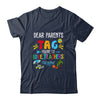 Dear Parents Tag You're It Love Teachers Last Day School Shirt & Tank Top | siriusteestore