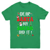 Dear Santa My Sister Did It For Matching Christmas Groovy Youth Shirt | siriusteestore