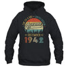 December 1942 Vintage 80 Years Old Retro 80th Birthday Shirt & Hoodie | siriusteestore