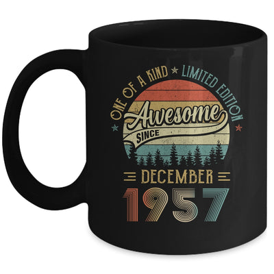 December 1957 Vintage 65 Years Old Retro 65th Birthday Mug | siriusteestore