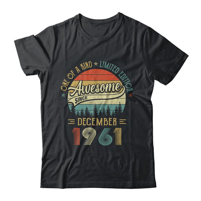 December 1961 Vintage 60 Years Old Retro 60th Birthday Gift Shirt & Hoodie | siriusteestore