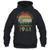 December 1961 Vintage 60 Years Old Retro 60th Birthday Gift Shirt & Hoodie | siriusteestore