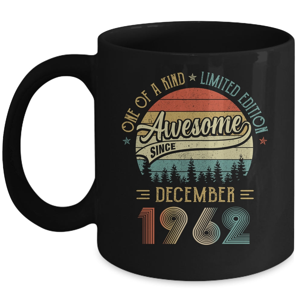 December 1962 Vintage 60 Years Old Retro 60th Birthday Mug | siriusteestore