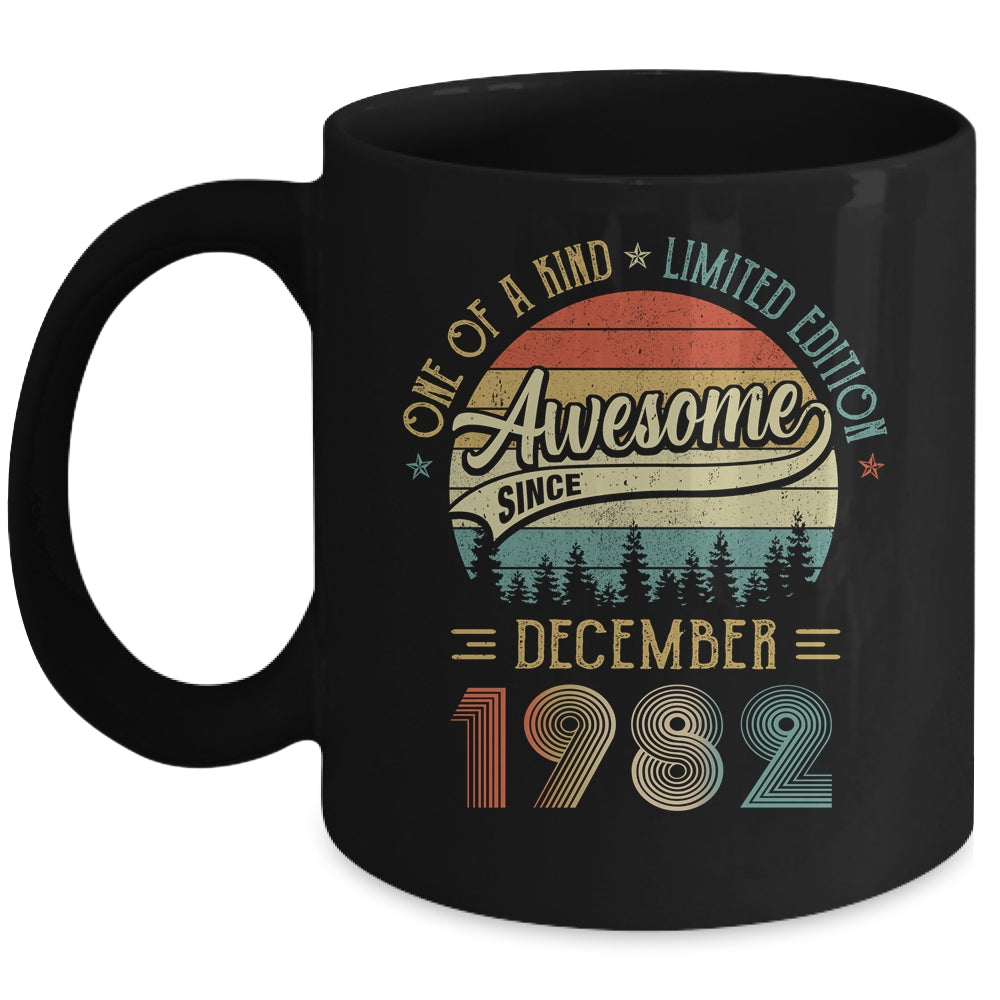 December 1982 Vintage 40 Years Old Retro 40th Birthday Mug | siriusteestore