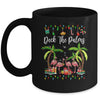 Deck the Palms Merry Flamingo Christmas Tree Xmas Mug | siriusteestore