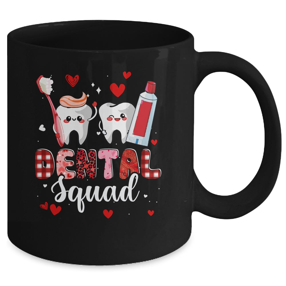 Dental Squad Dental Assistant Dentist Happy Valentine's Day Mug | siriusteestore