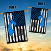 Diabetes Awareness America Flag Blue Ribbon | siriusteestore