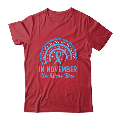 Diabetes Awareness In November We Wear Blue Rainbow Shirt & Hoodie | siriusteestore