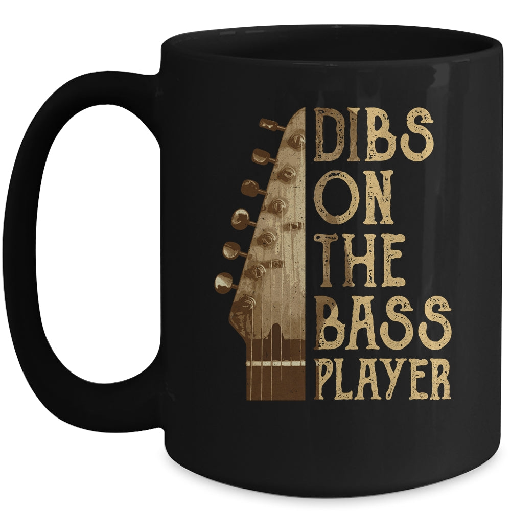 Dibs On The Bass Player Guitar Musician Mug | siriusteestore