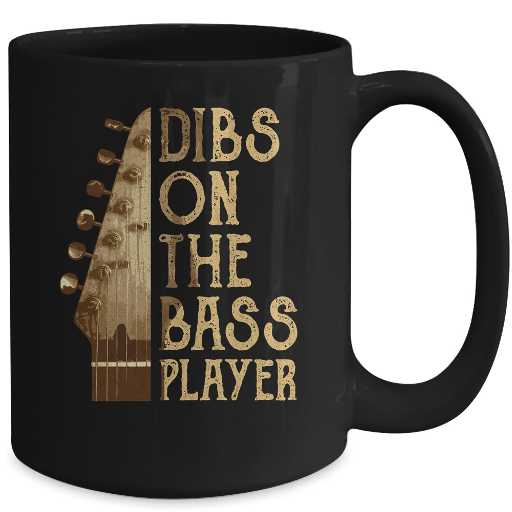 Dibs On The Bass Player Guitar Musician Mug | siriusteestore