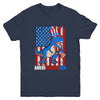 Dinosaur 4th of July Kids Boys Men Amerisaurus T Rex Funny Youth Shirt | siriusteestore