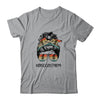 Disc Golf Mom Life Messy Bun Hair Glasses Mothers Day Shirt & Tank Top | siriusteestore