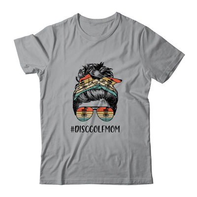 Disc Golf Mom Life Messy Bun Hair Glasses Mothers Day Shirt & Tank Top | siriusteestore