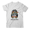 Disc Golf Mom Life Messy Bun Hair Glasses Mothers Day Shirt & Tank Top | siriusteestore