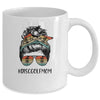 Disc Golf Mom Life Messy Bun Hair Glasses Mothers Day Mug | siriusteestore