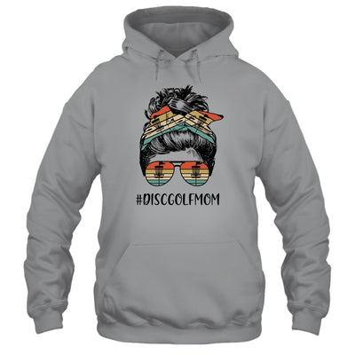 Disc Golf Mom Life Messy Bun Hair Glasses Mothers Day Shirt & Tank Top | siriusteestore