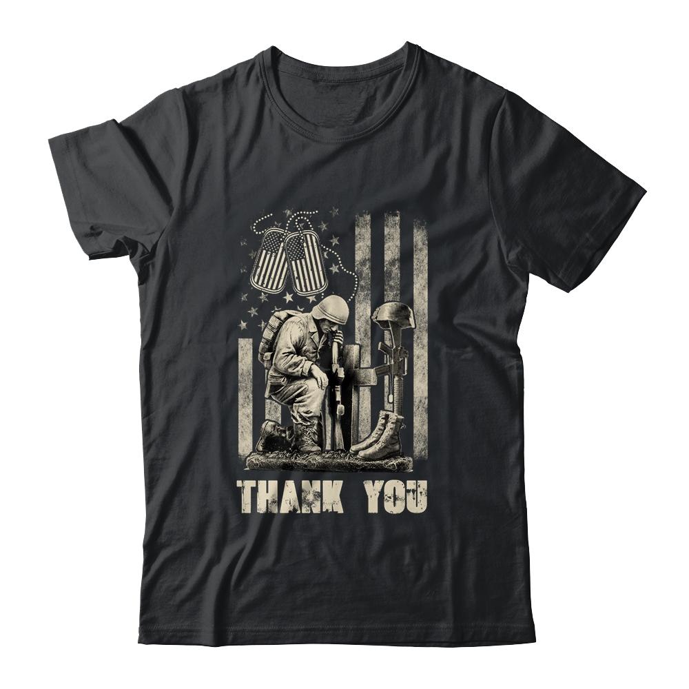 Distressed Memorial Day Flag Veteran Military Boots Dog Tags Shirt & Hoodie | Siriustee.com