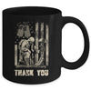 Distressed Memorial Day Flag Veteran Military Boots Dog Tags Mug | siriusteestore