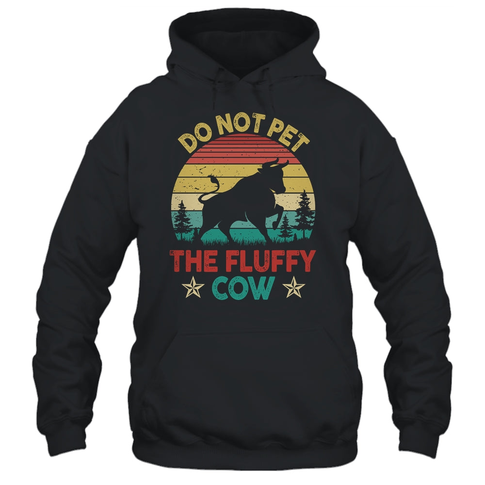 Do Not Pet The Fluffy Cows Bison Retro Vintage Shirt & Hoodie | siriusteestore