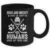 Dog And Hockey Makes Me Happy Ice Hockey Player Mug | siriusteestore