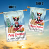 Dog Boston Terrier Christmas Flag Merry Christmas and Happy New Year Welcome Gift for Dog Lovers | siriusteestore