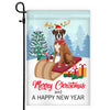 Dog Boxer Christmas Flag Merry Christmas and Happy New Year Welcome Gift for Dog Lovers | siriusteestore