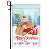 Dog Corgi Christmas Flag Merry Christmas and Happy New Year Welcome Gift for Dog Lovers | siriusteestore