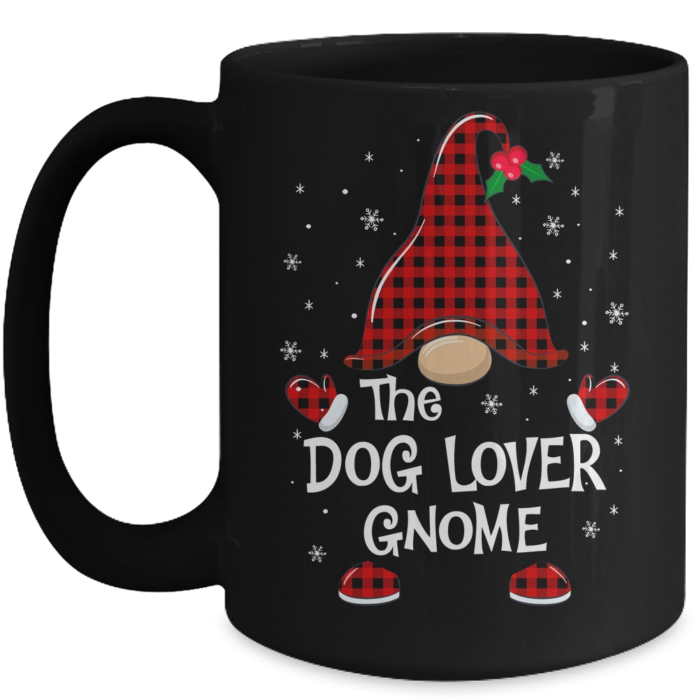 Dog Lover Gnome Buffalo Plaid Matching Christmas Pajama Gift Mug | siriusteestore
