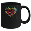 Dog Mom Dad Puppy Love Dogs Paw Print Heart Tie Dye Design Mug | siriusteestore