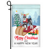 Dog Schnauzer Christmas Flag Merry Christmas and Happy New Year Welcome Gift for Dog Lovers | siriusteestore