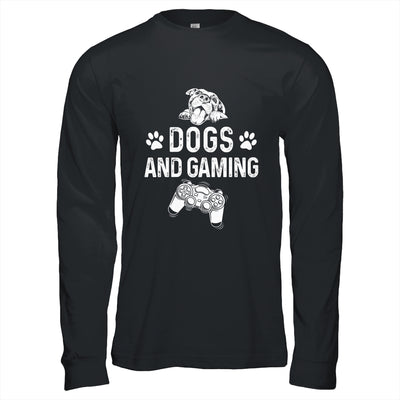 Dogs And Gaming Funny For Gamer Dog Lover Dog Mom Dad Shirt & Hoodie | siriusteestore
