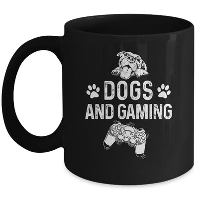 Dogs And Gaming Funny For Gamer Dog Lover Dog Mom Dad Mug | siriusteestore