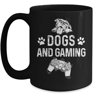 Dogs And Gaming Funny For Gamer Dog Lover Dog Mom Dad Mug | siriusteestore