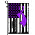 Domestic Violence Awareness America Flag Purple Ribbon | siriusteestore